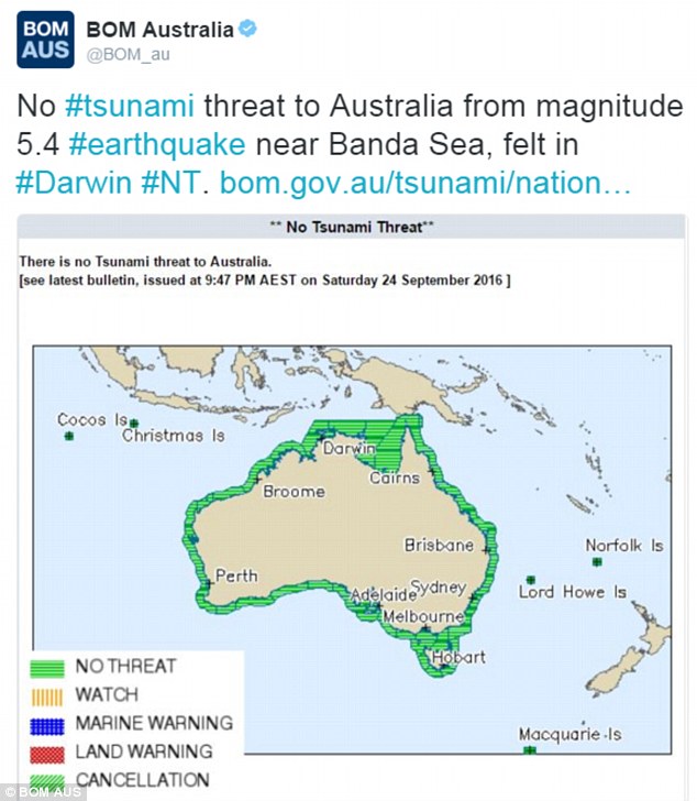 Laut Banda Diguncang Gempa 5,4 Skala Richter, Getarannya Hingga Darwin